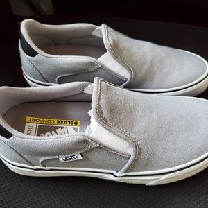 Vans Asher Deluxe slip on size 8 men's gray